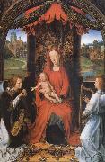 Hans Memling The Madonna and the Nino with two angeles Spain oil painting artist